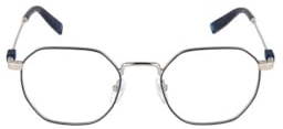 FILA Brille mit Sehstärke für Herren optional mit Sonnenbrillentönung oder Blaulichtfilter, Geometrisch, gefertigt aus Edelstahl (inklusive Brillenetui)