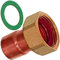 Löt Fitting Halbe Verschraubung | Innengewinde 1/2 3/4 1 Zoll | Kupferrohr außen Ø 12 15 18 22 28mm | i-IG 5359G Lötmuffe Hahnanschluss Überwurfmutter > 18mm x G 1/2 Zoll