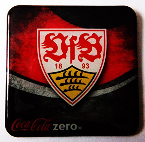 C o c a C o l a Zero - Fußballvereine - VfB Stuttgart - Kühlschrankmagnet 6 x 6 cm