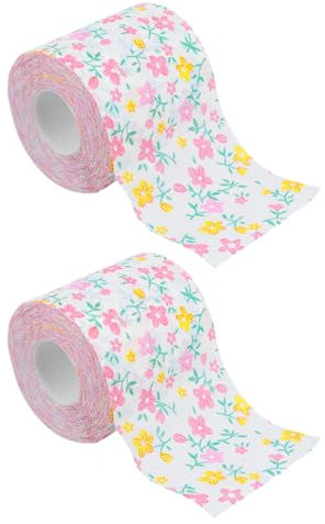 SOLUSTRE 2 Rollen Toilettenpapier Kinder Badezimmergewebe Ruhestand Geschenk Home Office Party Supplies Schwarzes Dekoratives Druckpapier Reisen Wohnmobil