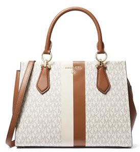 Michael Kors Marilyn Medium Satchel, Vanilla/Gepäck, Vanille / Gepäck