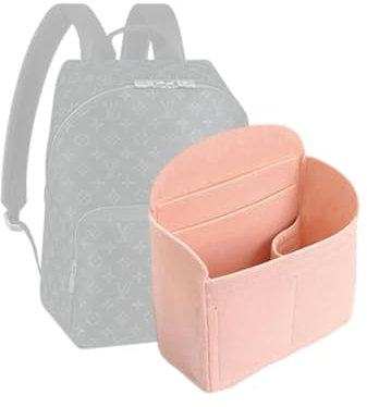 LinerLink Taschen-Organizer für LV Discovery Rucksack PM (29 x 38 x 20 cm) | handgefertigter Tascheneinsatz | 2 mm Filztascheneinsatz | Damen-Handtaschenformer (Rosa)