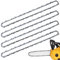 Gogostern 4 confezioni da 14, catena per motosega da 3/8, LP, 52 maglie da 0,043, con 26 teste di coltello ad angolo retto, design ammalita riduce il rimbalzo di taglio, per Makita, Bosch, Einhell