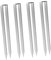 Sharplace Lot de 4 piquets de Jardin en métal Robuste pour Tente, piquets de Tente, agrafes de Paysage pour randonnée, Cour extérieure, bâche, abri