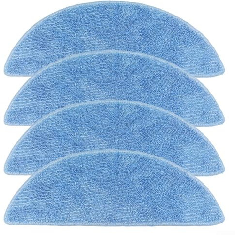 Lot de 4 chiffons lavables pour aspirateur robot YEEDI Y1 Pro Plus - Pièces de rechange pour aspirateur YEEDI Y1 Pro Plus