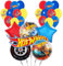 30 Stück Geburtstag Luftballons Auto Ballon Kit Rennwagen Party Luftballon Deko kindergeburtstag Deko Folienballons, für Kinder Geburtstagsfeier Dekoranten