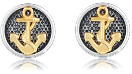 CUOKA MIRACLE Anker Ohrstecker Ohrringe 925er Sterling Silber Keltisch Ohrstecker für Herren Keltischer Schmuck Damen Frauen Valentinstag Weihnachten Geburtstag