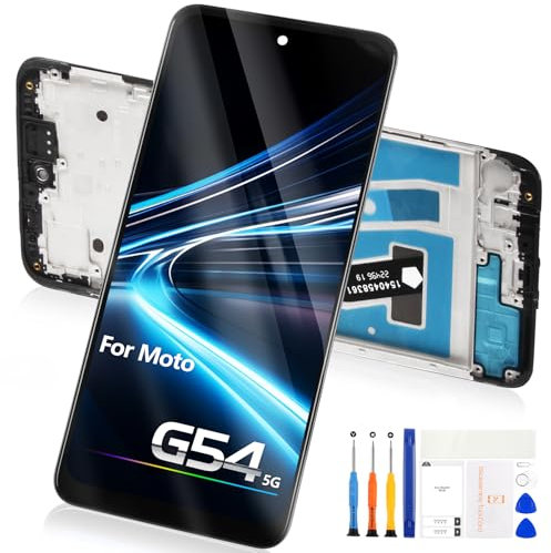 Atwist TFT para Motorola Moto G54 5G LCD Pantalla - para Moto G54 5G LCD Display Digitalizador para Motorola XT2343-1 XT2343-2 Pantalla de Repuesto Touch Cristal Asamblea Kits (con marco)