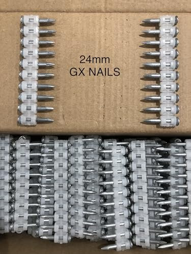 24mm GX Nails for Hilti GX3/GX100/GX120 Nail Guns, Pack of 1000