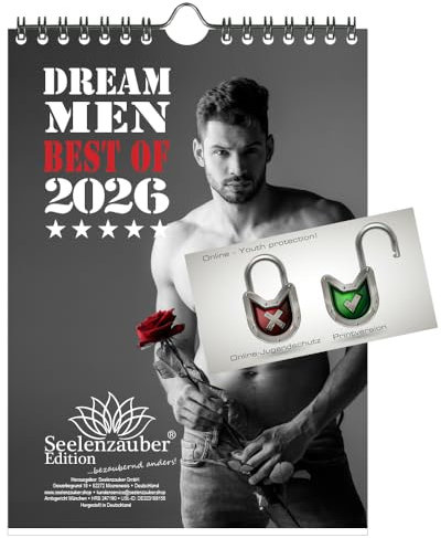 Sexy Dream Men Kalender für 2026 DIN A5 Erotik Männer Mann - Seelenzauber