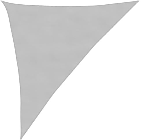 Homvdxl Sonnensegel Dreieck, 3 x 4 x 5 m, UV-Block & Wasserdicht, Gartensegel, Überdachung mit Seilen & Eckbefestigungen, Terrasse Sonnenschutz Markisen, Unterstand für Outdoor, Grau