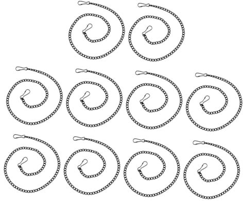 DIYEAH 10pcs Hanging Chain for Posters Signs Chain for Hanging Garden Decoration Outdoor Sign s Hooks