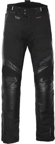 Büse Novaro wasserdichte Motorrad Leder-/Textilhose, schwarz, Short 27 | Wasserdicht