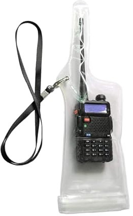 Borsa Impermeabile Per Radio Bidirezionale – Custodia Antipioggia Per Walkie-Talkie Portatile | Custodia Protettiva Con Cordino | Adatta Per Escursioni, Lavoro E Attività Outdoor
