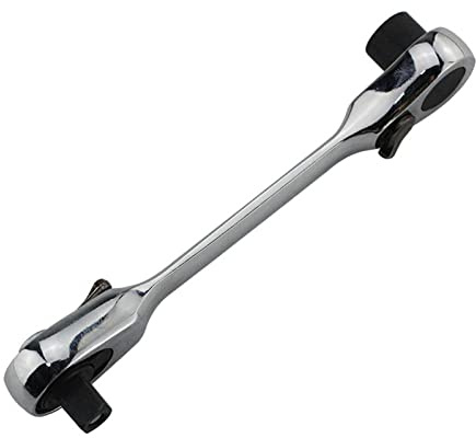 Oxxggkao Clé à cliquet 2 en 1 1/4 pour clé à cliquet avec 72 dents double sens tournevis