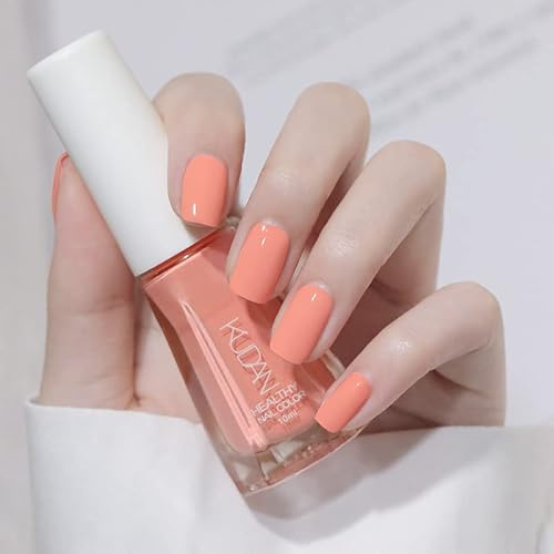 Nude Pink Nail Polish,Fast Drying And Lasting In 60 Seconds,Red Blue Pink Nude Color,Natural Water-Based Holographic&Uv Free Nail Polish,Suitable For Women At Home Diy Nail Art(Nude Pink, 10ml)