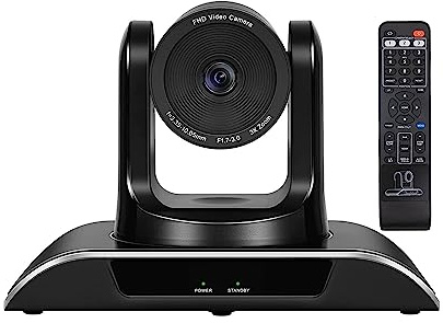 Conference Camera 3X Optical Zoom 1080P Full HD USB PTZ 129° Wide Angle Webcam For Conferencing, Live Streaming, Recording