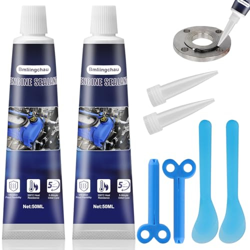 Bmliingchau Sigillante motore 100 ml, sigillante per motore in silicone resistente al calore, per auto, moto, riparazione motoagricolo, cambio auto, coppa olio, guarnizione coperchio valvola
