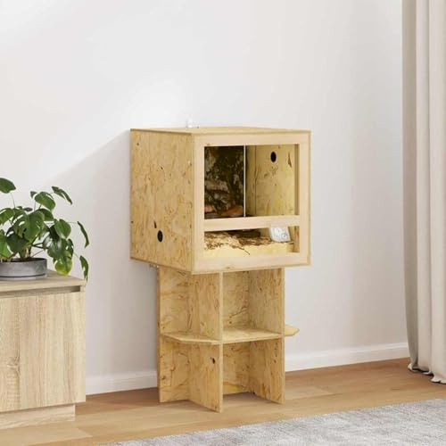 Lumanois Terrarium Braun 50 x 50 x 100 cm OSB,20kg,3397887
