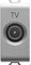 Gewiss - Presa Coassiale Tv Schermatura Classe A - Connettore IEC Maschio 9,5Mm - Passante 5 dB - 1 Modulo - Bianco - Serie Chorus