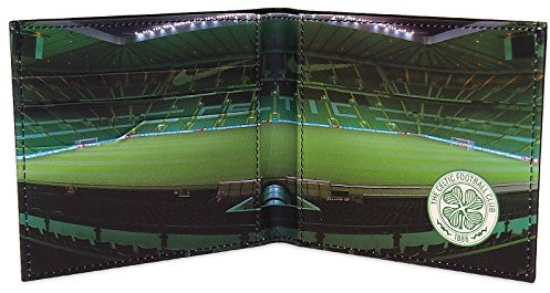 Celtic FC Official Football Gift Embossed Crest Stadium Wallet Black