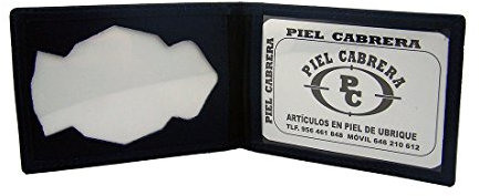 Cartera Porta Placa para Policia Nacional España. Azul Bandera Bordada.