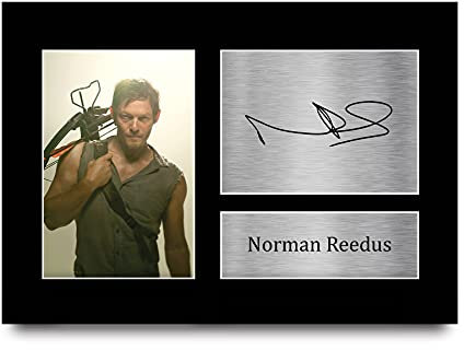 HWC Trading Norman Reedus A4 Ungerahmt Signiert Gedruckt Autogramme Bild Druck-Fotoanzeige Geschenk Für The Walking Dead Tv-Show-Fans