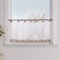 Yujiao Mao 1er-Pack Voile Scheibengardine mit Schlaufen HxB 30x120cm Braun