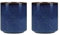 Mikasa Satori Tazze da Sakè Giapponesi in Porcellana con Bordo Dorato, Confezione Regalo, Colore Blu Indaco, 136 ml, Set da 2 Pezzi