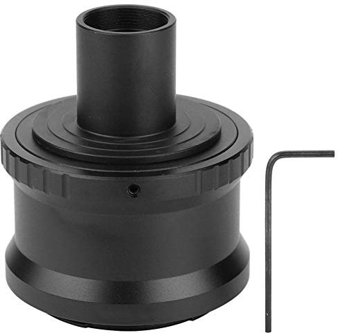 Qiilu Camera Microscope Adapter Ring, T2-NEX for Sony NEX Mount, Aluminium Alloy, 23.2mm