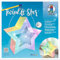 Ursus 18770004 - Twinkle Star, Feenstaub, ca. 19,3 x 18,3 x 8 cm, 1 Laternen Rohling Stern aus Fotokarton 300 g/m² gelasert und genutet, 2 Sterne aus Transparentpapier 115 g/m², Laternentragebügel