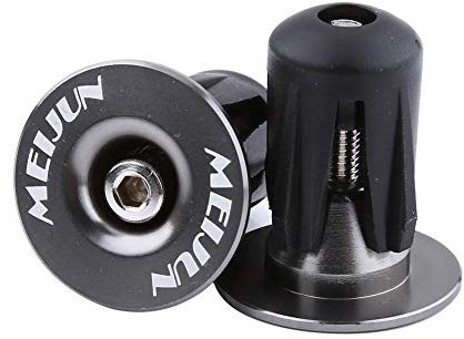Endstopfen für Fahrradstangen, Lenkergriffe für Fahrräder, Endstopfen für Aluminium-Lenkerkappen, BMB-Lenkerendkappen für MTB-Rennräder(Titanfarbe)