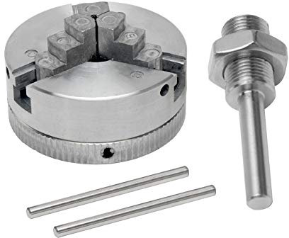 Mini-Drehfutter-Set, 3/4 Backen, Mini-Drehbohrfutter, selbstzentrierende Drehbank-Verbindungsstange, Zinklegierung, Z011, Bohrfutter und Verbindungsstange, elektrisches Bohrfutter (Größe: Typ B)