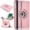 360 Leather Rotate Stand Case Folio Cover For Apple iPad Air 2 (2014) (Light Pink)