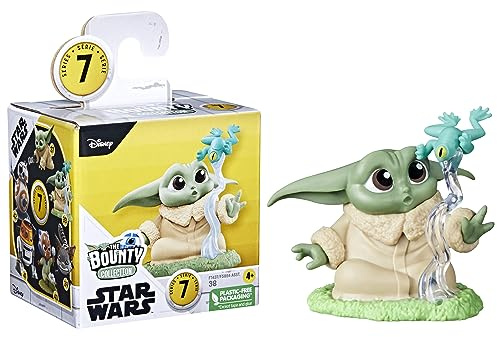 Star Wars The Bounty Collection-Serie 7, Grogu Mini-Actionfigur, Froggy Force-Pose, 5,7 cm Star Wars Spielzeug für 4-jährige Jungen und Mädchen