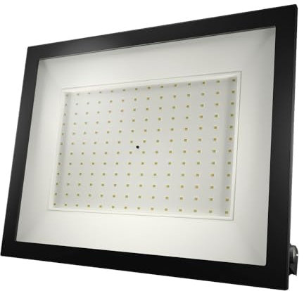 HOFTRONIC - LED Fluter Lumos - 150 Watt 15200 Lumen - 4000K Neutralweiß - Ersetzt 750 Watt - 2 Jahre Garantie - LED Strahler außen Schwarz - IK05 Vandalismusschutz - Ultradünn