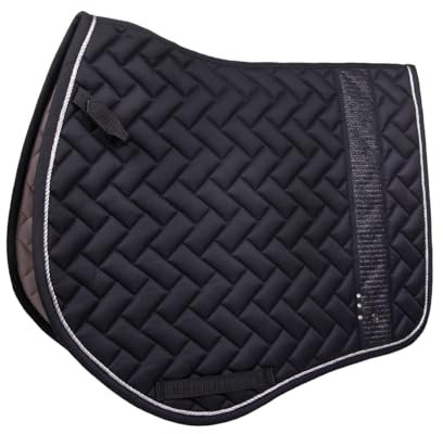 QHP Schabracke Kae DR + VS Strass (Warmblut VS, schwarz)