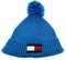 TOMMY HILFIGER Big Flag Beanie Pom Pom L/XL Cerulean Aqua