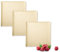 Wilmax | Platos cuadrados – 3 unidades | Platos de postre de porcelana | 17 x 17 cm | aspecto piedra | para ensaladas, postres | apto para el horno | apto para lavavajillas | beige
