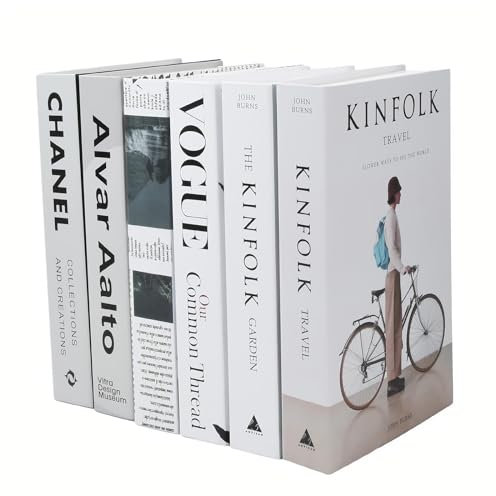6 Stück Mode Dekoratives Buch, Schöne Dekoratives Fake Bücher, Faltbare Gefälschte Buchdekorationen, Moderne Faux Bücher Set, Gestapelte bücher Dekorationen, Modisches Dekorative Bücherboxen