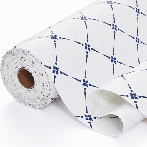 Aohoofull Schubladenregal- und Schrankeinlage, dicker starker Halt, nicht klebende Einlagen, schützen Küchenschränke und Schränke, Badezimmer-Schubladen, Unterbeckenmatte, 30,5 x 25,4 cm, blaue