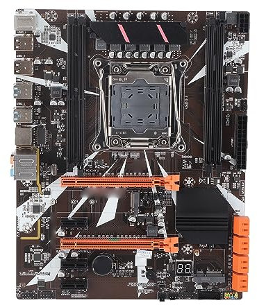 Tbest Placa Base Lga 2011,Lga 2011 V3 X99 Mot,Componentes de Computadora X99 Lga2011‑3 Ddr4 Placa Base de Computadora de Escritorio para Chipset X99