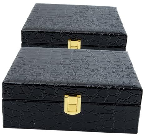 ORFOFE 2stücke Zigarrenbehälter Mit Klappdeckel Für Aufbewahrung Tragbare Zigarrenschachtel Aus Stabilem Material Kompakter Schutz Für Zigarren