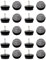 KGDUYC 20 Piezas Tornillos Deslizantes de Fieltro, 22 mm Fieltro Deslizante para Sillas, Clavos Deslizantes de Fieltro Protectores de Piernas de Sillas para Muebles Sillas Suelos de Madera (Negro)