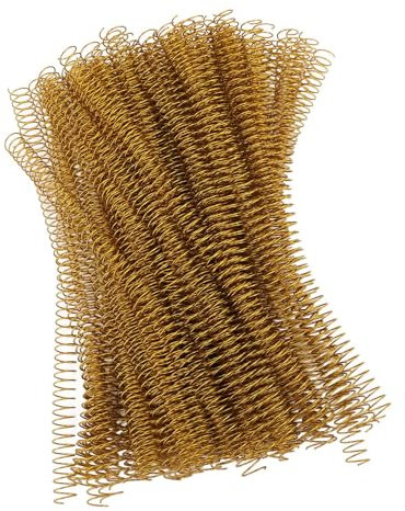 Bobines de Reliure en Spirale 14,3 Mm Rotation de Page à 360 Degrés 48 Anneaux Bobines de Reliure en Spirale Coupées à la Taille 100 Pièces Capacité de 115 Feuilles pour Papier