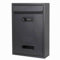 YCXJB Briefkasten mit Zahlenschloss, BriefkäSten mit GroßEm FassungsvermöGen zur Wandmontage, Brifkasten für AußEnbriefkäSten, 22X9X32 cm(Black)