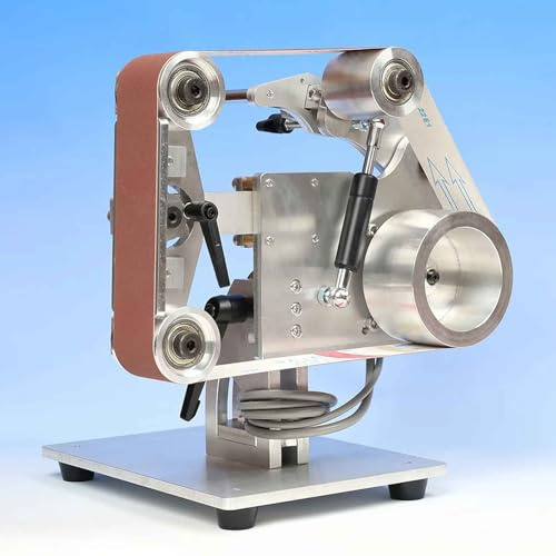 Toplionace Elektrischer Tischbandschleifer, 100-240V Wechselstrom, Vertikal/Horizontal, 915X50mm, Bandschleif und Poliermaschine, 750W Motor mit Steuerung