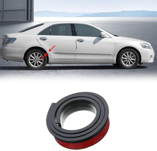 ZDHXZYQ Auto Radlauf Schutz für Opel Vauxhall Corsa 5-Door/Corsa 3-Door F E D C B A, Auto Kotflügel Verbreiterung, Autorad Augenbrauen Antikollisionsstreifen,A-3.5cm Black