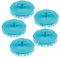 minkissy 5pcs Plastic Scalp Massager Brush Set Round Shower Hair Cleaning Comb for Deep Cleansing and Dandruff Relief Portable Shampoo Brush for Home Use Random Color
