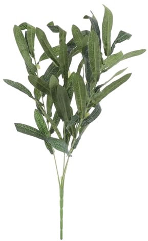 Gatuida 1 Pièce rameau d'olivier Artificiel Fausses fougères décor de Feuilles d'olivier simulé décoration de Noel décor de Noel Décor De Feuille D'Olivier décoration Olive Plastique Green